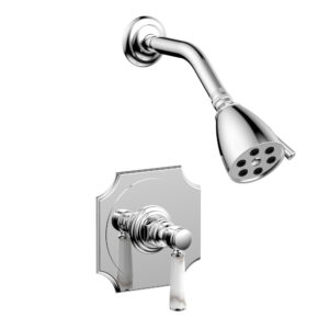 Phylrich HENRI Pressure Balance Shower Set – White Marble Handle 161-23 – Polished Chrome