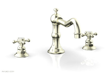 Phylrich HENRI Deck Tub Set - Cross Handle 161-40 - Burnished Nickel
