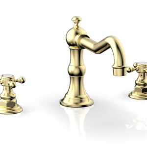 Phylrich HENRI Deck Tub Set – Cross Handle 161-40 – Polished Brass Uncoated