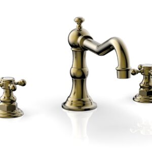 Phylrich HENRI Deck Tub Set – Cross Handle 161-40 – Antique Brass
