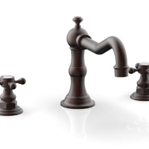 Phylrich HENRI Deck Tub Set – Cross Handle 161-40 – Weathered Copper