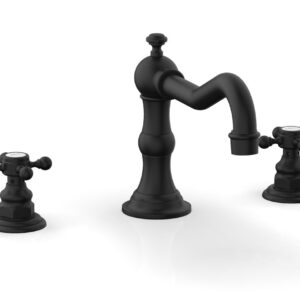 Phylrich HENRI Deck Tub Set – Cross Handle 161-40 – Matte Black