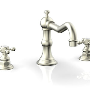 Phylrich HENRI Deck Tub Set – Cross Handle 161-40 – Satin Nickel