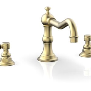 Phylrich HENRI Deck Tub Set – Marble Lever Handles – 161-42 – Burnished Gold