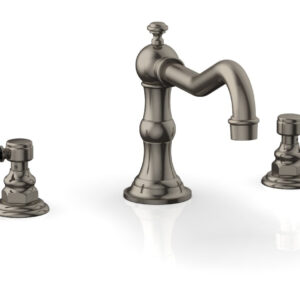 Phylrich HENRI Deck Tub Set – Marble Lever Handles – 161-42 – Pewter