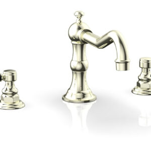 Phylrich HENRI Deck Tub Set – Marble Lever Handles – 161-42 – Burnished Nickel