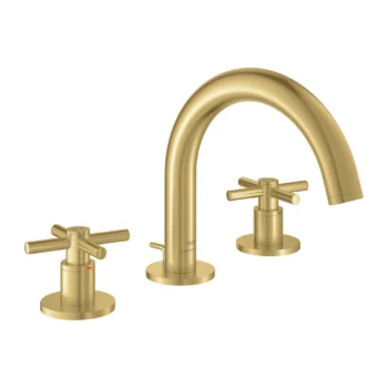 Grohe Atrio 8-Inch Widespread 2-Handle S-Size Bathroom Faucet 1.2 Gpm in Brushed Cool Sunrise