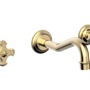 Phylrich MARVELLE Wall Lavatory Set 162-11 – Satin Brass