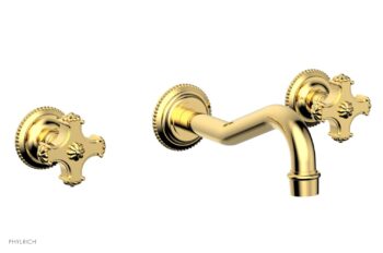 Phylrich MARVELLE Wall Lavatory Set 162-11 - Polished Gold