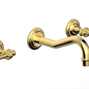 Phylrich MARVELLE Wall Lavatory Set 162-12 – Polished Gold