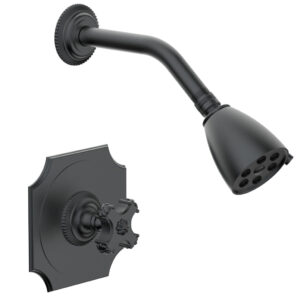 Phylrich MARVELLE Pressure Balance Shower Set – Cross Handle 162-21 – Gun Metal