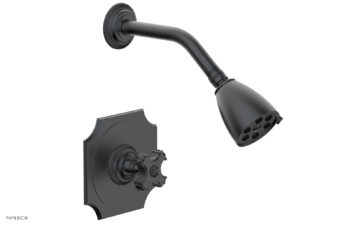 Phylrich MARVELLE Pressure Balance Shower Set - Cross Handle 162-21 - Gun Metal