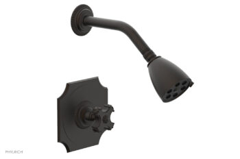 Phylrich MARVELLE Pressure Balance Shower Set - Cross Handle 162-21 - Oil Rubbed Bronze