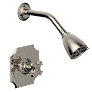 Phylrich MARVELLE Pressure Balance Shower Set – Cross Handle 162-21 – Polished Nickel