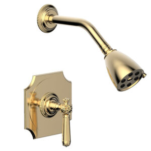 Phylrich MARVELLE Pressure Balance Shower Set – Lever Handle 162-22 – Satin Brass