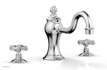 Phylrich MARVELLE Deck Tub Set - Cross Handles 162-40 - Polished Chrome