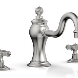 Phylrich MARVELLE Deck Tub Set – Cross Handles 162-40 – Satin Chrome