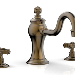 Phylrich MARVELLE Deck Tub Set – Cross Handles 162-40 – Antique Brass