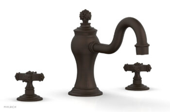Phylrich MARVELLE Deck Tub Set - Cross Handles 162-40 - Antique Bronze