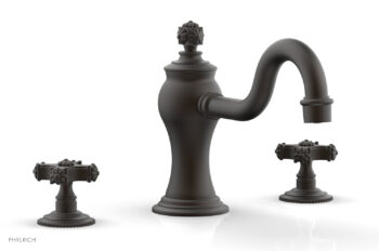 Phylrich MARVELLE Deck Tub Set - Cross Handles 162-40 - Oil Rubbed Bronze