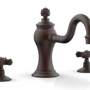 Phylrich MARVELLE Deck Tub Set – Cross Handles 162-40 – Weathered Copper