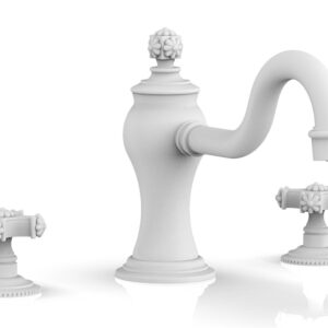 Phylrich MARVELLE Deck Tub Set – Cross Handles 162-40 – Satin White