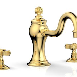 Phylrich MARVELLE Deck Tub Set – Cross Handles 162-40 – Polished Gold