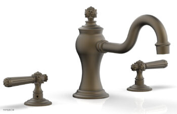 Phylrich MARVELLE Deck Tub Set - Lever Handles 162-41 - Architectural Bronze