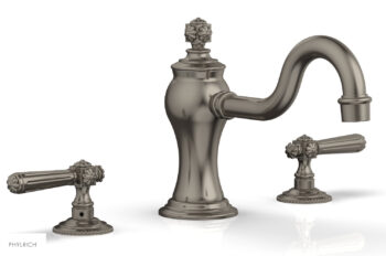 Phylrich MARVELLE Deck Tub Set - Lever Handles 162-41 - Pewter