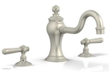 Phylrich MARVELLE Deck Tub Set - Lever Handles 162-41 - Burnished Nickel