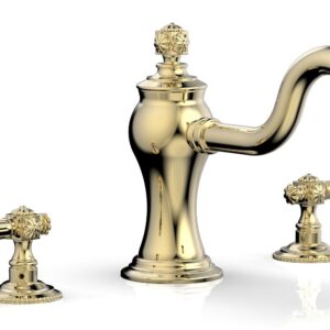 Phylrich MARVELLE Deck Tub Set – Lever Handles 162-41 – Polished Brass Uncoated