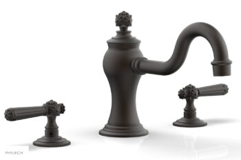 Phylrich MARVELLE Deck Tub Set - Lever Handles 162-41 - Oil Rubbed Bronze