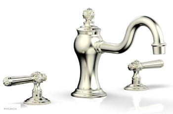 Phylrich MARVELLE Deck Tub Set - Lever Handles 162-41 - Satin Nickel