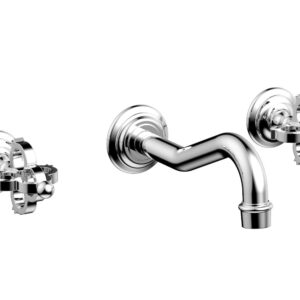 Phylrich COURONNE Wall Lavatory Set 163-11 – Polished Chrome