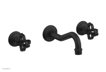 Phylrich COURONNE Wall Lavatory Set 163-11 - Matte Black