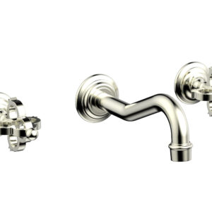 Phylrich COURONNE Wall Lavatory Set 163-11 – Satin Nickel