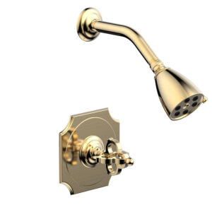 Phylrich COURONNE Pressure Balance Shower Set 163-21 – Satin Brass