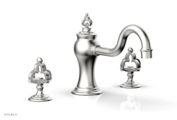 Phylrich COURONNE Deck Tub Set 163-40 - Satin Chrome
