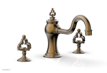 Phylrich COURONNE Deck Tub Set 163-40 - Antique Brass
