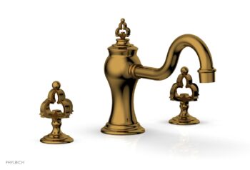Phylrich COURONNE Deck Tub Set 163-40 - French Brass