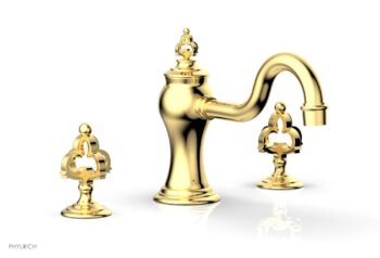 Phylrich COURONNE Deck Tub Set 163-40 - Polished Gold