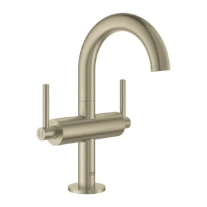 Grohe Single Hole Two-Handle M-Size Bathroom Faucet 1.2 Gpm in Brushed Nickel