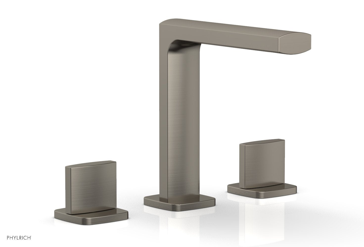 Phylrich RADI Widespread Faucet - Blade Handle High Spout 181-01 - Pewter