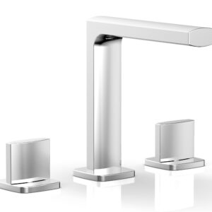 Phylrich RADI Widespread Faucet – Blade Handle High Spout 181-01 – Polished Chrome