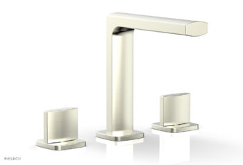Phylrich RADI Widespread Faucet - Blade Handle High Spout 181-01 - Satin Nickel