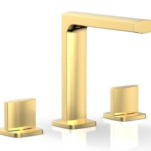 Phylrich RADI Widespread Faucet – Blade Handle High Spout 181-01 – Polished Gold