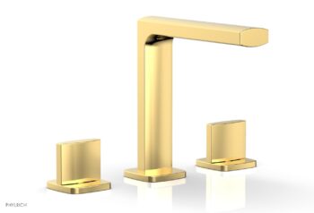 Phylrich RADI Widespread Faucet - Blade Handle High Spout 181-01 - Polished Gold