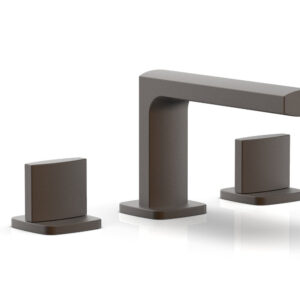 Phylrich RADI Widespread Faucet – Blade Handles Low Spout 181-04 – Oil Rubbed Bronze