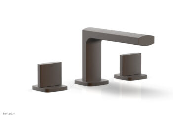 Phylrich RADI Widespread Faucet - Blade Handles Low Spout 181-04 - Oil Rubbed Bronze