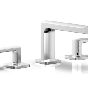 Phylrich RADI Widespread Faucet – Lever Handles Low Spout 181-05 – Polished Chrome